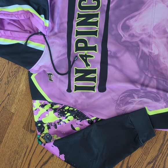 Berserk Purple/Black/Yellow Pullover Hoodie A Rod/J Rod Oversized Graphic Sz XXL - Picture 4 of 11